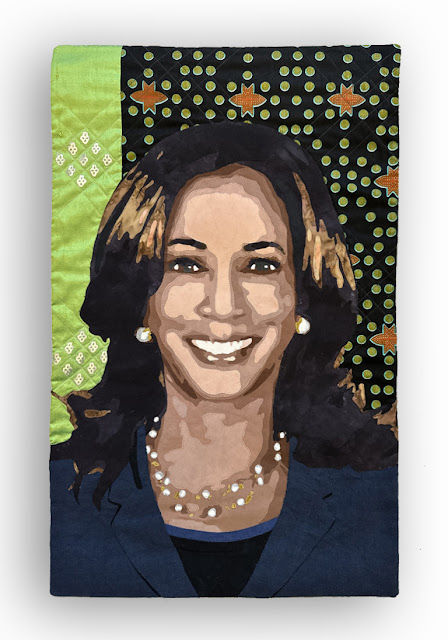 Martha Wolfe's quilt in honor of Kamala Harris