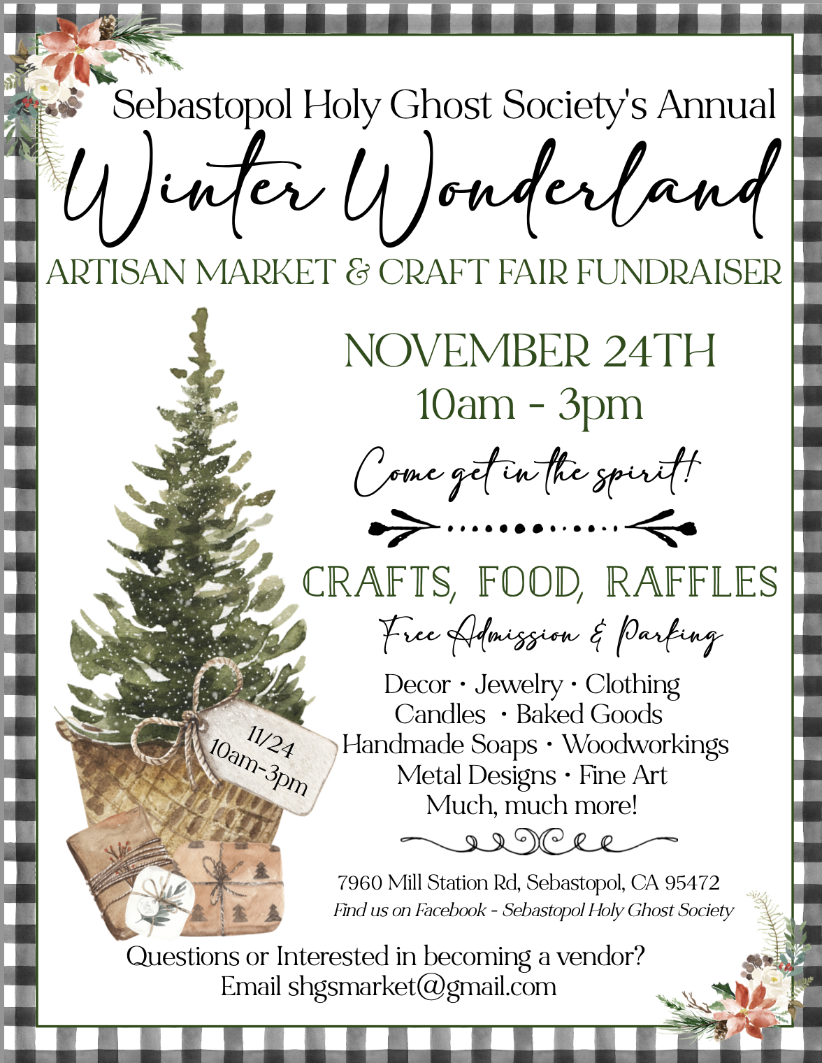 poster for Winter Wonderland Craft Fair